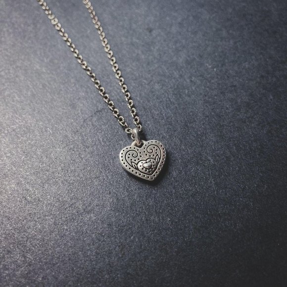 Brighton Valentine's Love Heart Charm Necklace - Picture 4 of 7